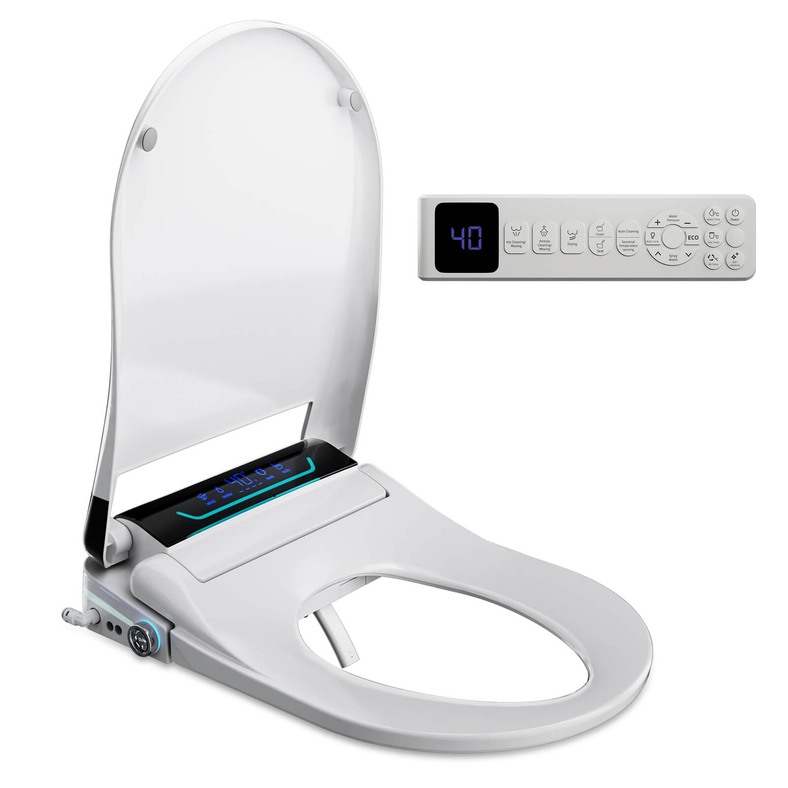 Instant Heating Smart Bidet Seat | Heated Cleaning & Comfort Upgrade