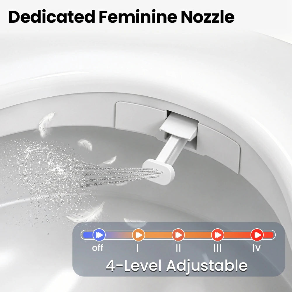 smart toilet with built-in bidet​