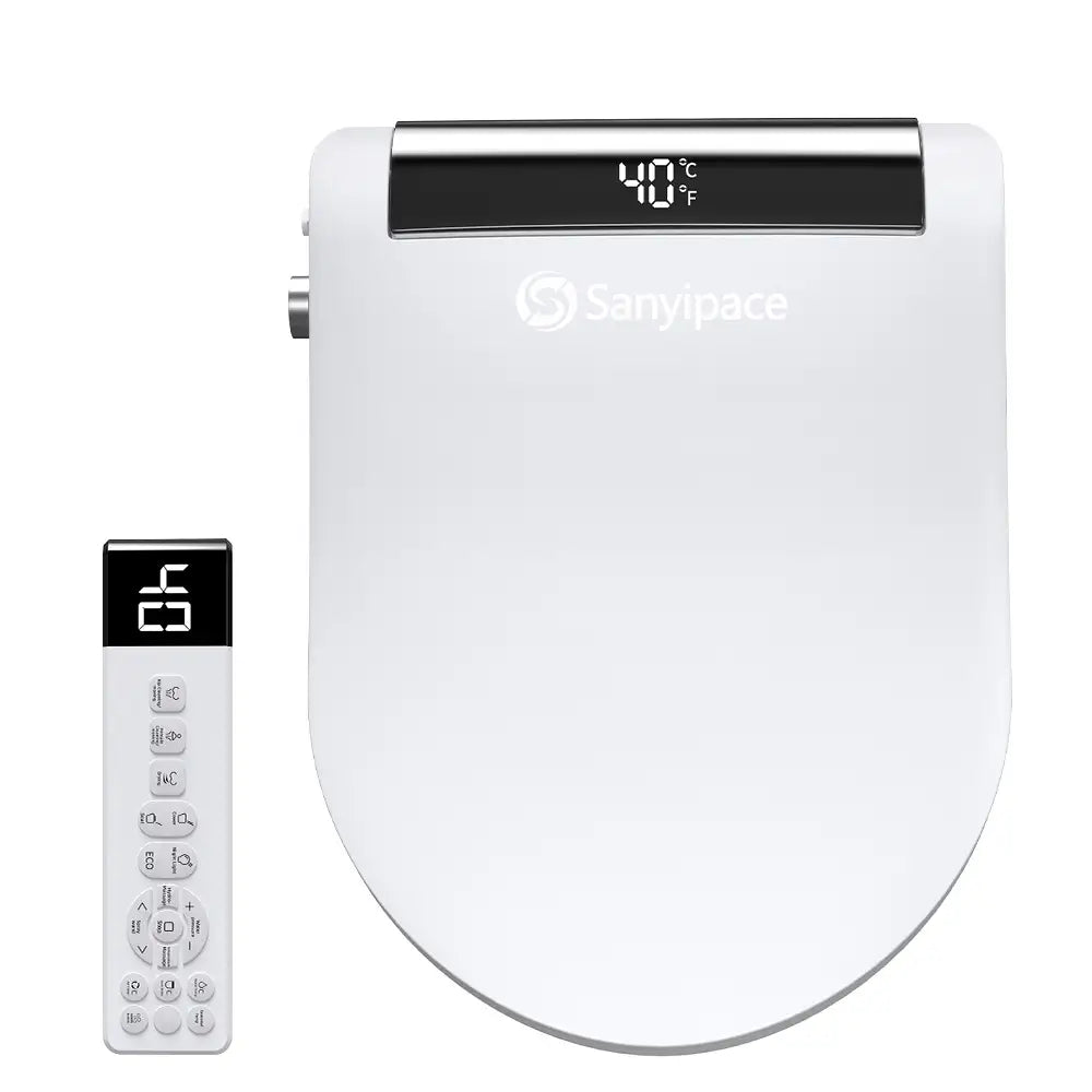 Sanyipace Smart Bidet Toilet Seat with Front Feminine Wash, Warm Water, Personalized Cleansing | SU02B