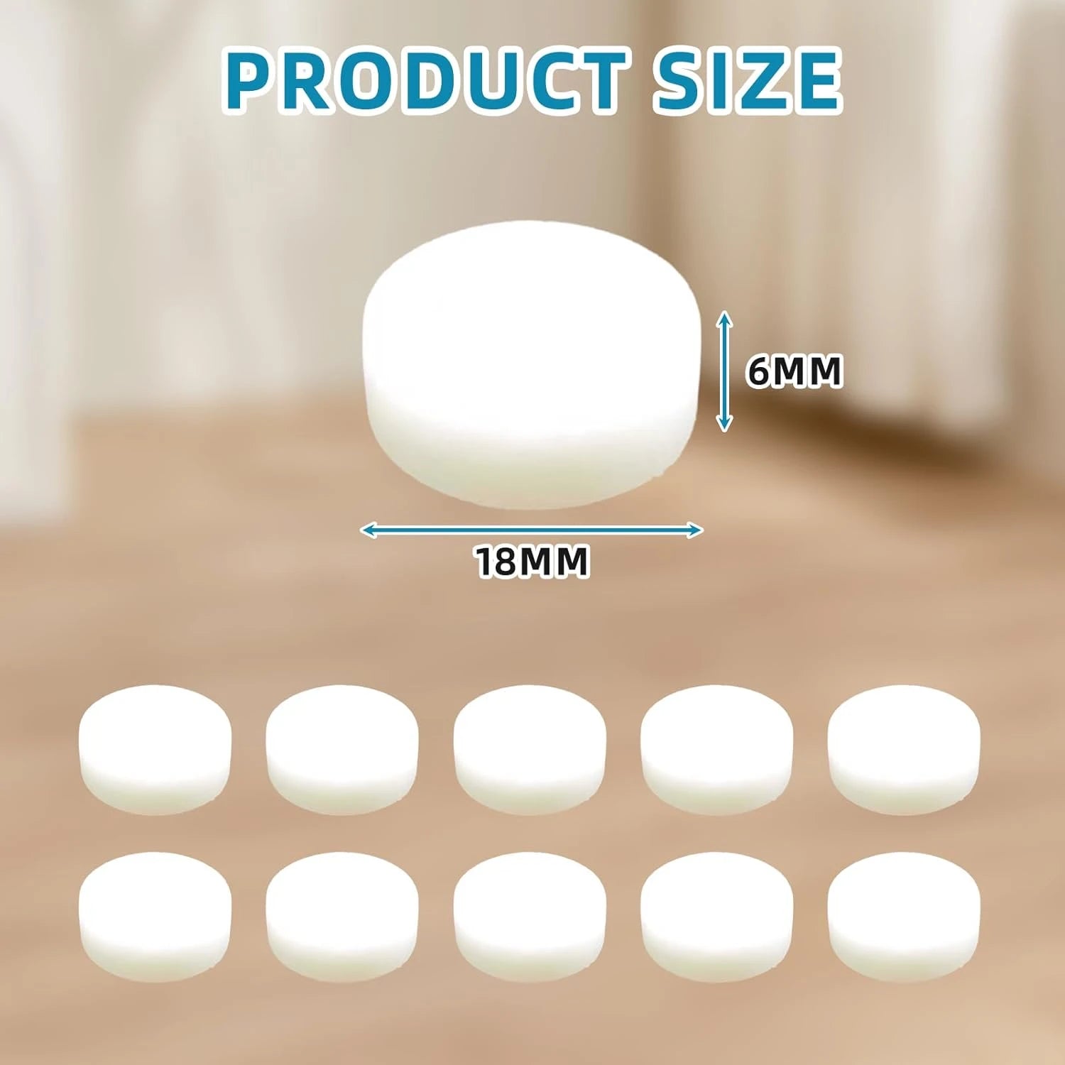10-Pack 18mm Aromatherapy Replacement Deodorizer Tablets for Sanyipace Smart Toilet Bidet Seat