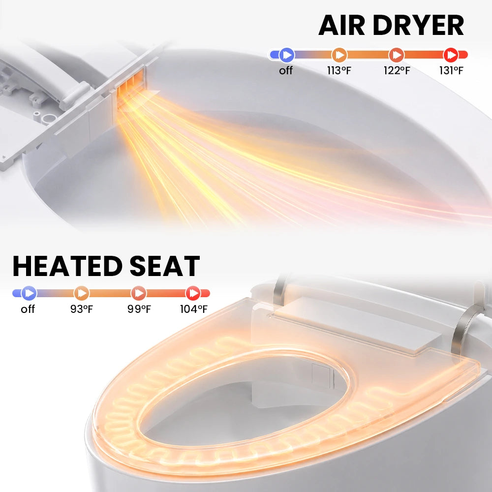 Sanyipace Aira WarmCare SD01Pro Smart Toilet heated seat and warm air dryer