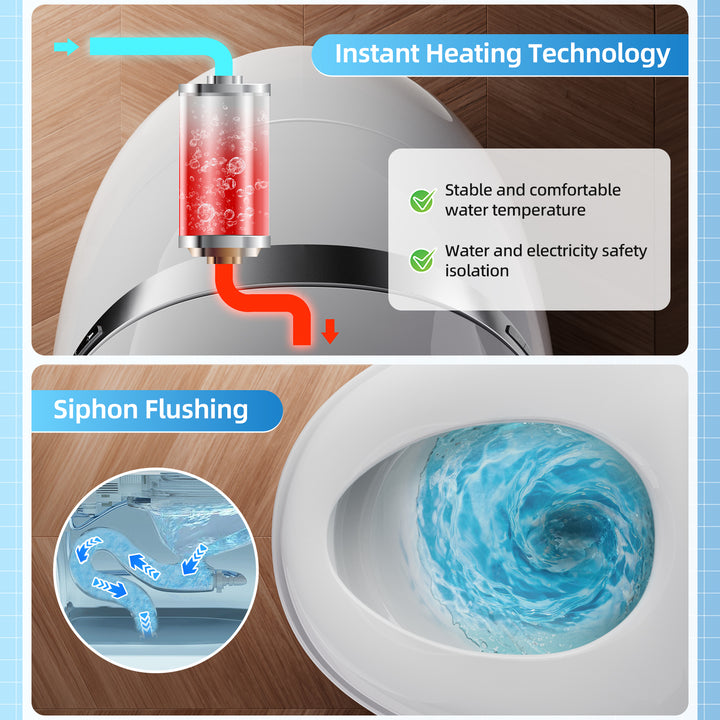Smart Toilet with Rear & Front Wash, Child & Elder Mode | S021W