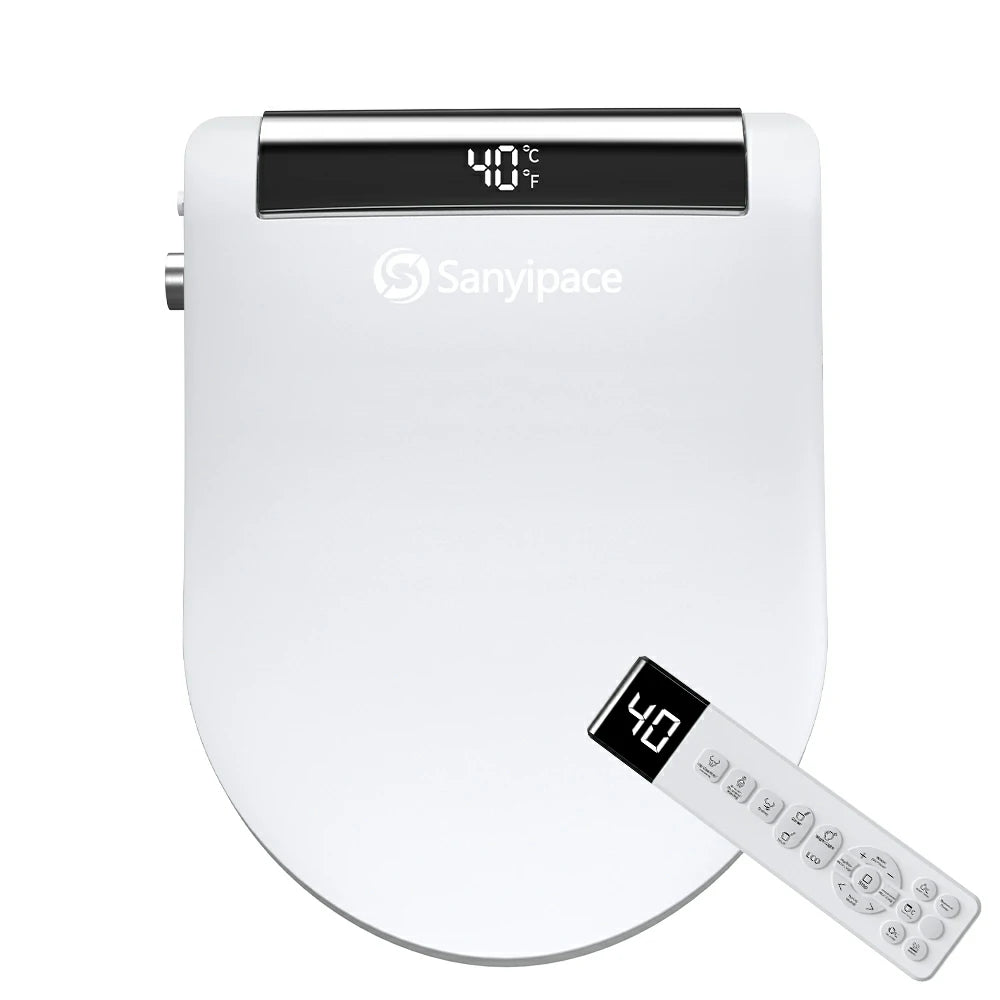 Sanyipace Smart Bidet Toilet Seat with Front Feminine Wash, Warm Water, Personalized Cleansing | SU02B
