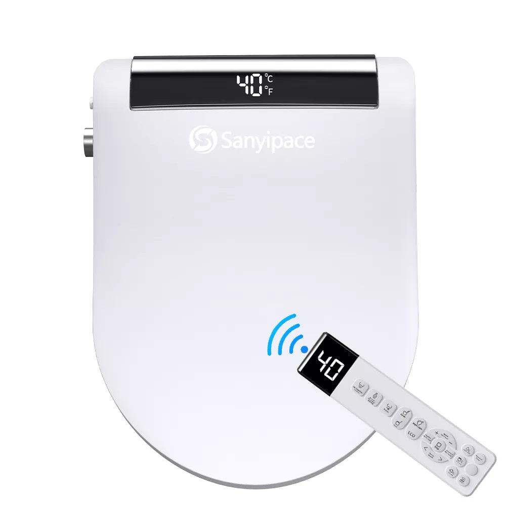 Sanyipace Smart Bidet Toilet Seat with Front Feminine Wash, Warm Water, Personalized Cleansing | SU02B
